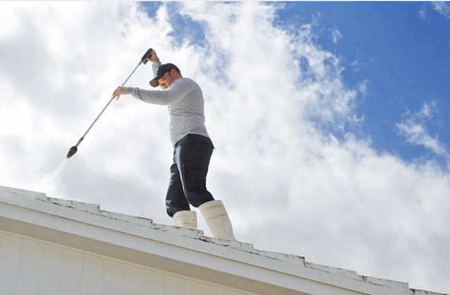 nashville pressure washer on roof